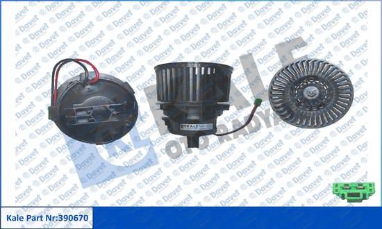 KALE 390670 Kalorifer Motoru Peugeot P308 13>21 P508 18> 200w-3800 Rpm